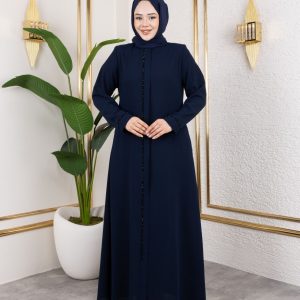 Lacivert Sır Ferace
