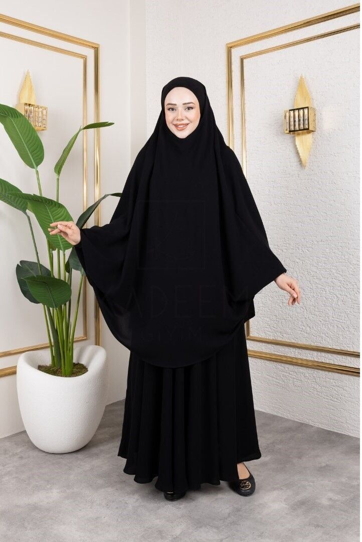 Siyah Süper Soft Krep Çarşaf - Görsel 3