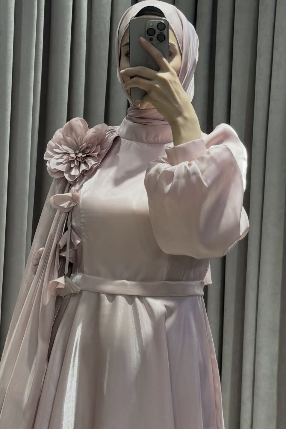 Lemia Pudra Pembe Abiye - Görsel 2