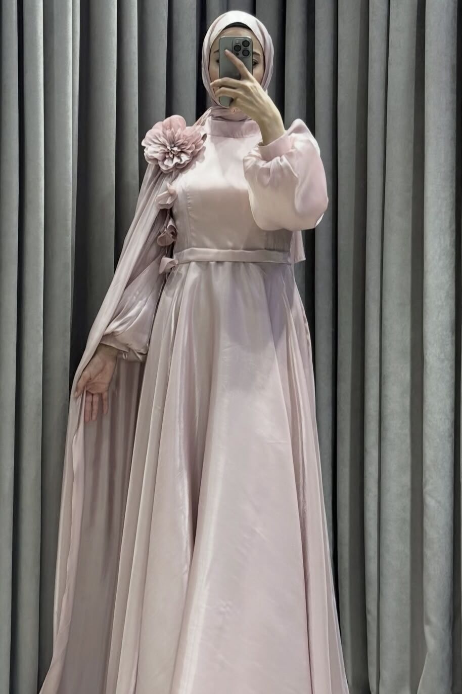 Lemia Pudra Pembe Abiye - Görsel 4