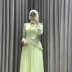 Lesse Soft Fıstık Yeşili Abiye
