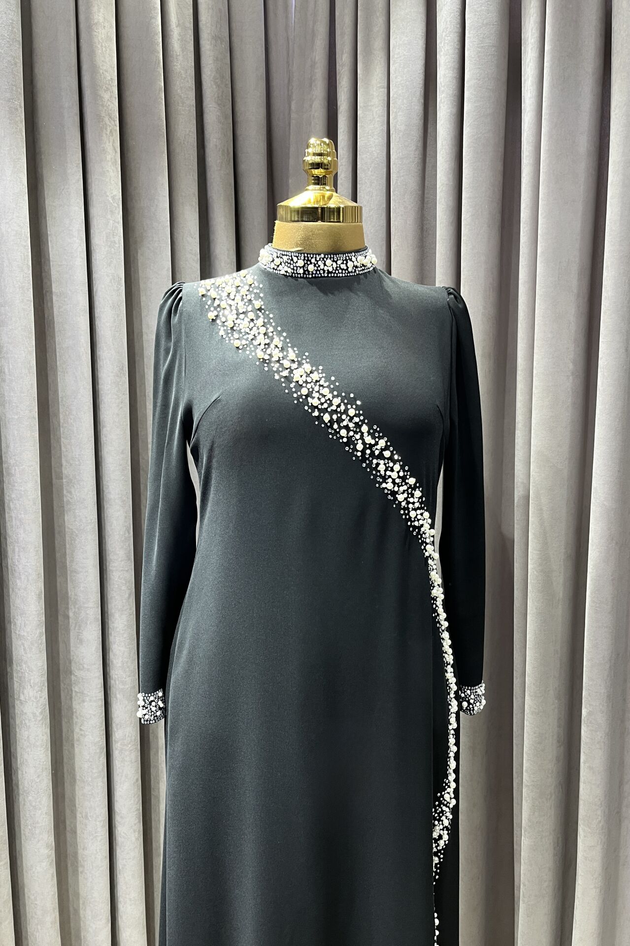 Lorea Siyah Abiye - Görsel 4