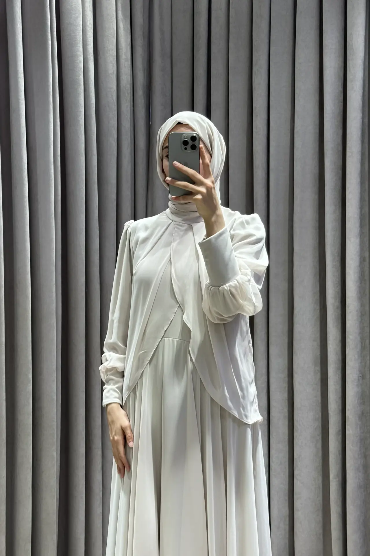 Lunaper Soft Bej Abiye