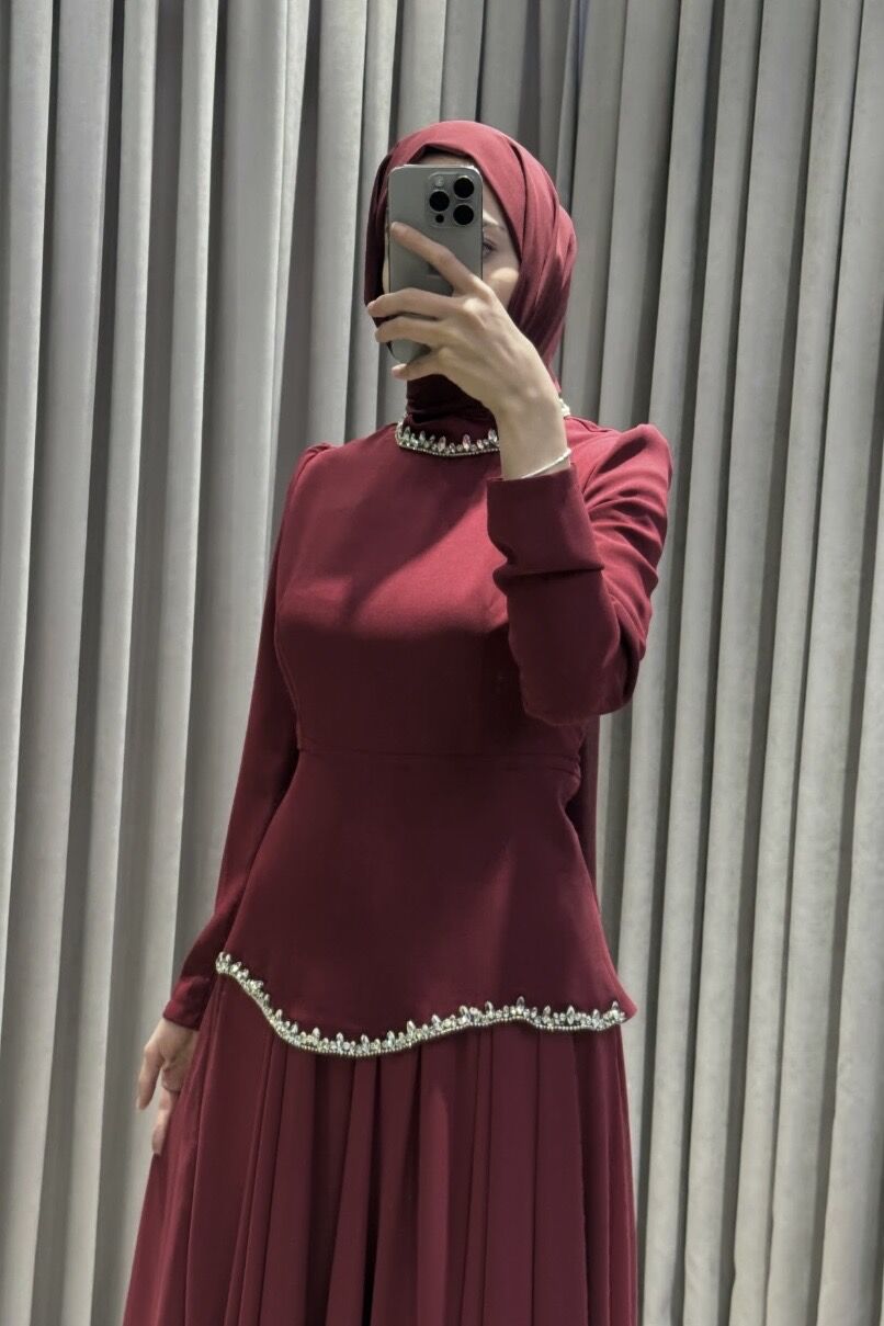Zoya Kırmızı Abiye - Görsel 4