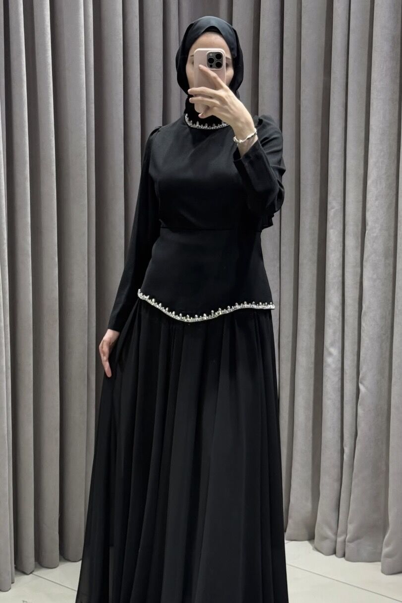 Zoya Siyah Abiye