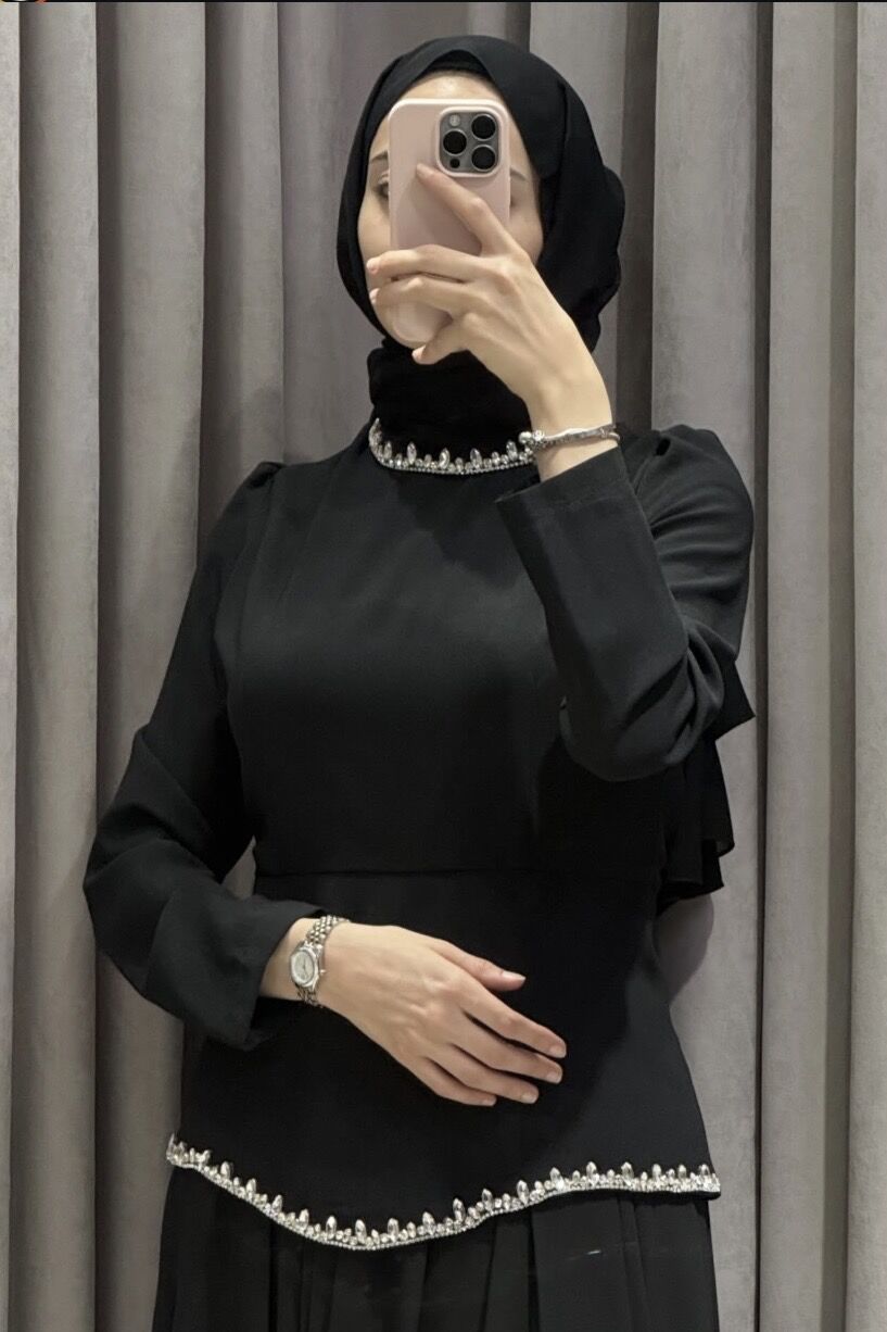 Zoya Siyah Abiye - Görsel 2